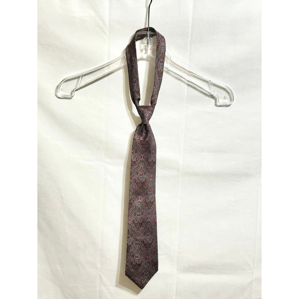 Yves Saint Laurent Neckwear 100% Silk‎ Paisley Pattern Men Tie
